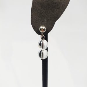 Vuorikristalli korvakorut