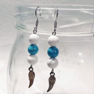 Howliitti & turkoosi korvakorut