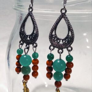 Aventuriini & jaspis korvakorut