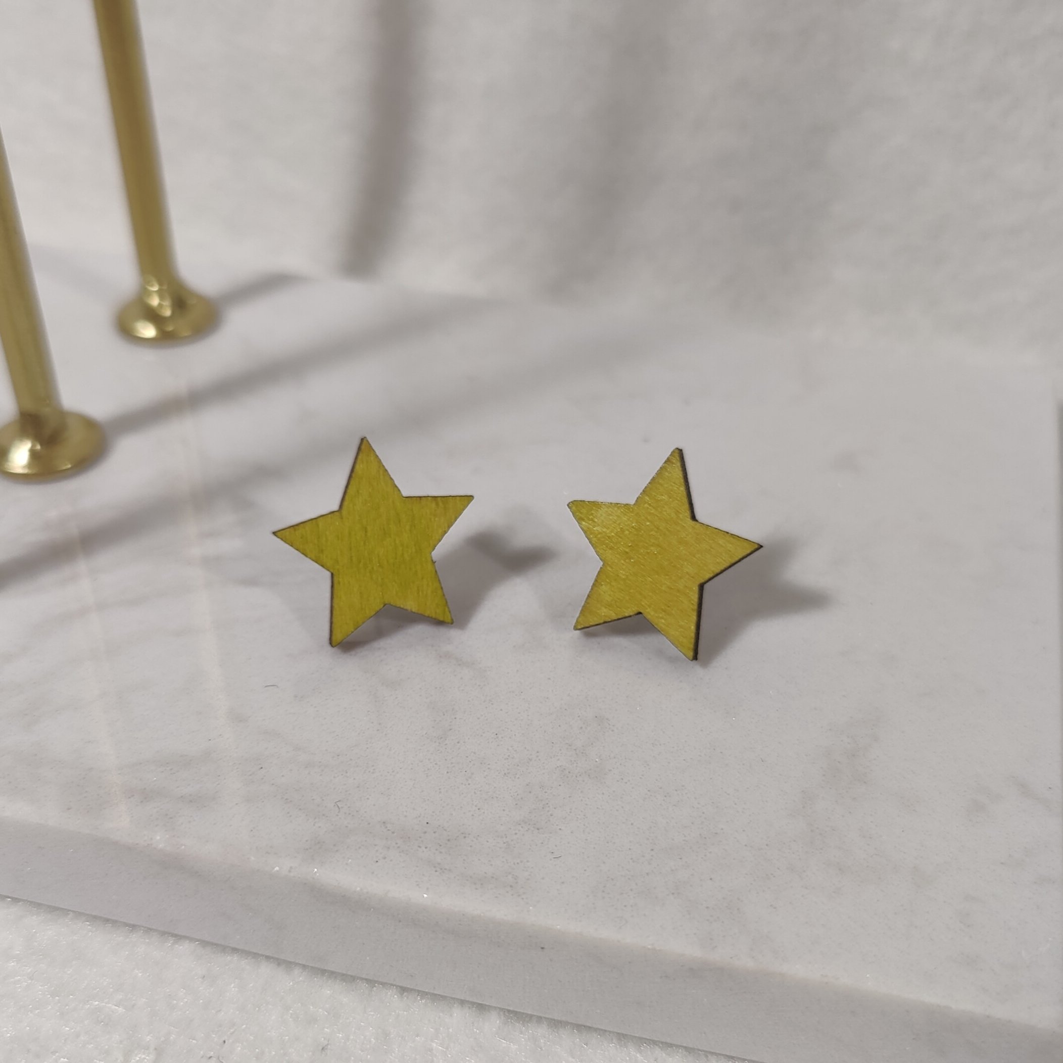 Tähti - vanerikorvakoru, eri värejä - Image 5